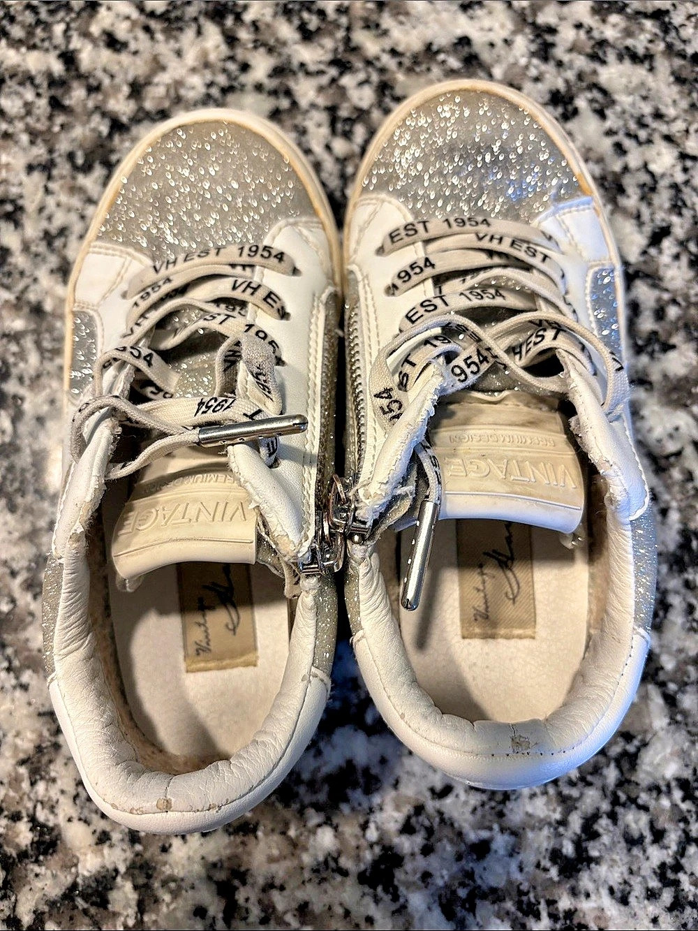 Vintage Havana Kids Glitter Star Sneakers